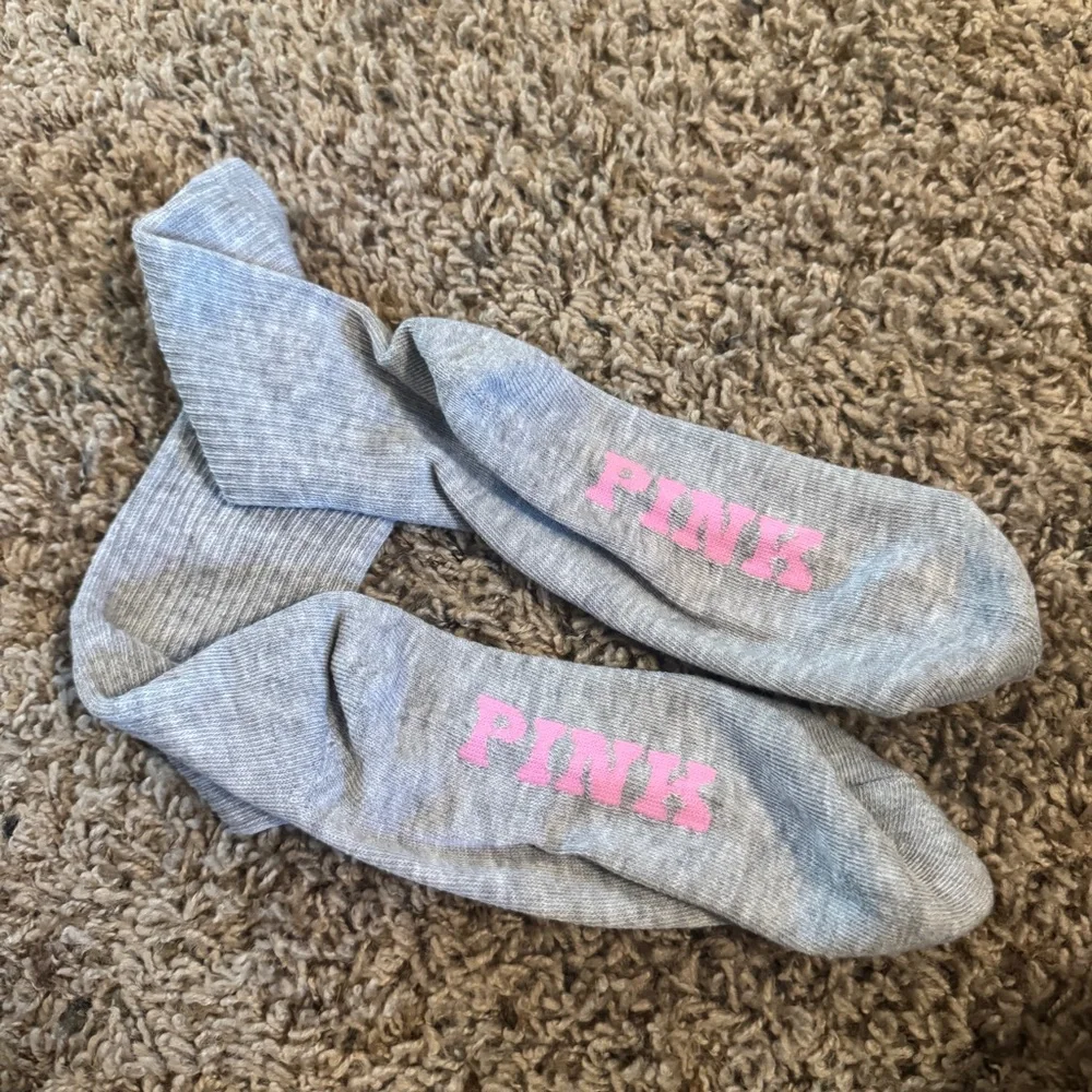 PINK Victoria's Secret Gray Hosiery Socks